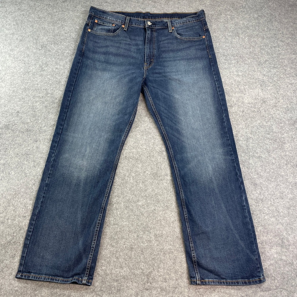 Levis 569 Mens Jeans 38x32 (fits 38x30) Straight Leg Blue Medium Wash Loose Fit